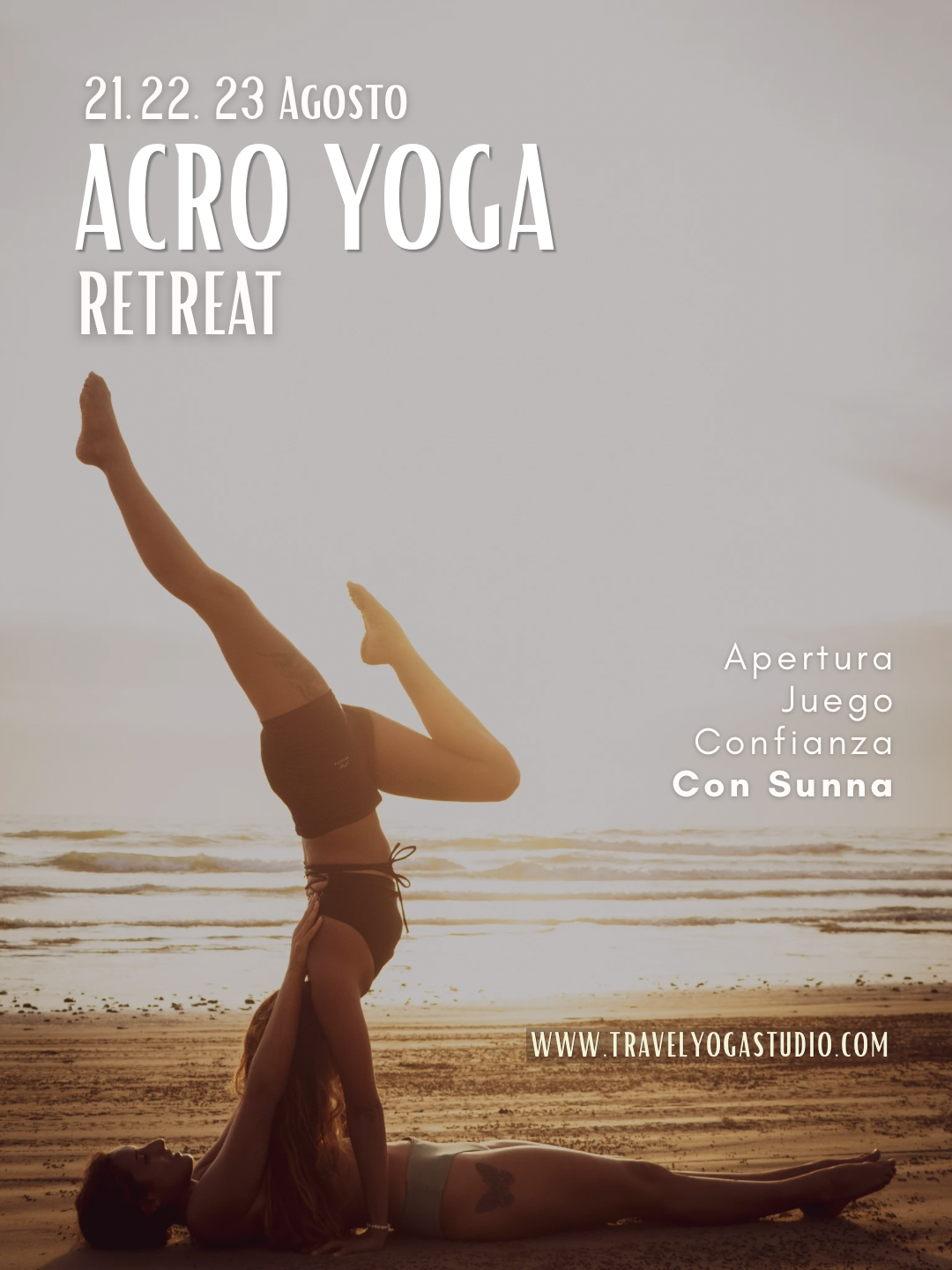 Acro Ecuador Community retreat flyer page 1